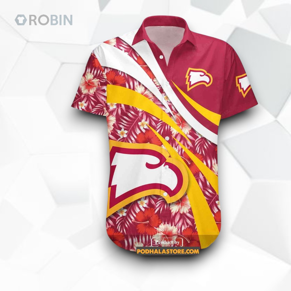 Winthrop Eagles NCAA Hibiscus Sport Style Funny Hawaiian Shirt Winthrop Eagles NCAA Hibiscus Sport Style Funny Hawaiian Shirt