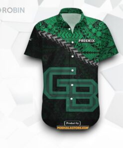 Wisconsin Green Bay Phoenix NCAA Grunge Polynesian Tattoo Funny Hawaiian Shirt