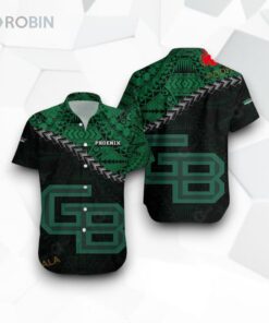 Wisconsin Green Bay Phoenix NCAA Grunge Polynesian Tattoo Funny Hawaiian Shirt