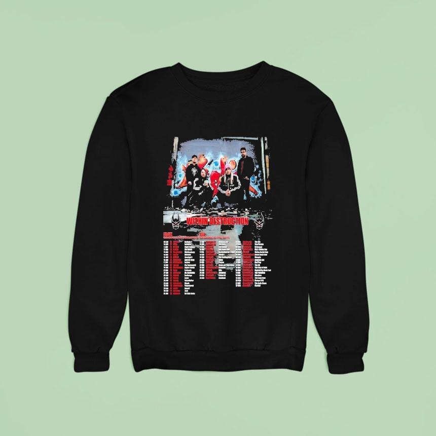 Within Destruction Eu Uk Usa Tour 2026 Shirt Within Destruction Eu Uk Usa Tour 2026 Shirt