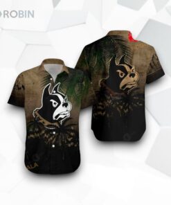 Wofford Terriers NCAA Coconut Tree Tropical Grunge Funny Hawaiian Shirt