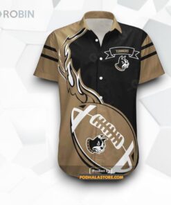 Wofford Terriers NCAA Flame Ball Design Funny Hawaiian Shirt