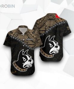 Wofford Terriers NCAA Grunge Polynesian Tattoo Funny Hawaiian Shirt