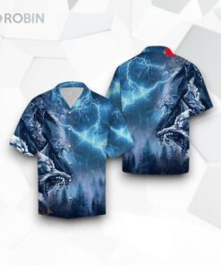 Wolves Thunder Style Design For Summer Funny Hawaiian Shirt Wolves Thunder Style Design For Summer Funny Hawaiian Shirt