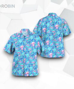 Wooper Pokemon 3D Funny Hawaiian Shirt, Pokemon Merch
