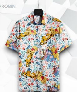 Wtp Pooh A Big Hug With Friends High Quality Funny Hawaiian Shirt