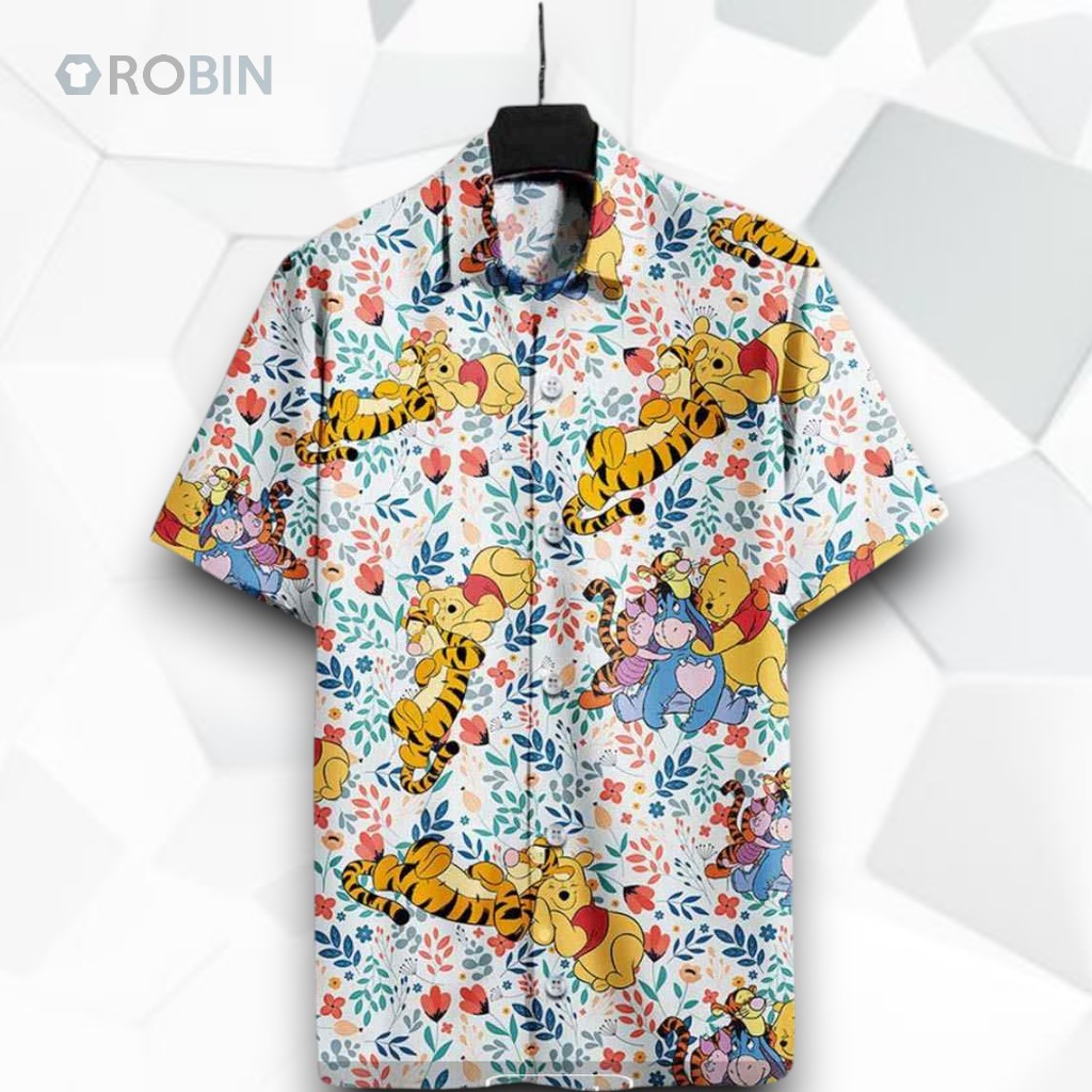Wtp Pooh A Big Hug With Friends High Quality Funny Hawaiian Shirt Wtp Pooh A Big Hug With Friends High Quality Funny Hawaiian Shirt