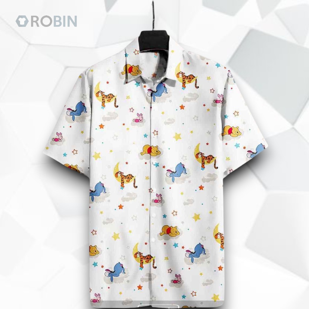 Wtp Sleeping Pooh Eeyore Tigger Piglet Funny Hawaiian Shirt Wtp Sleeping Pooh Eeyore Tigger Piglet Funny Hawaiian Shirt