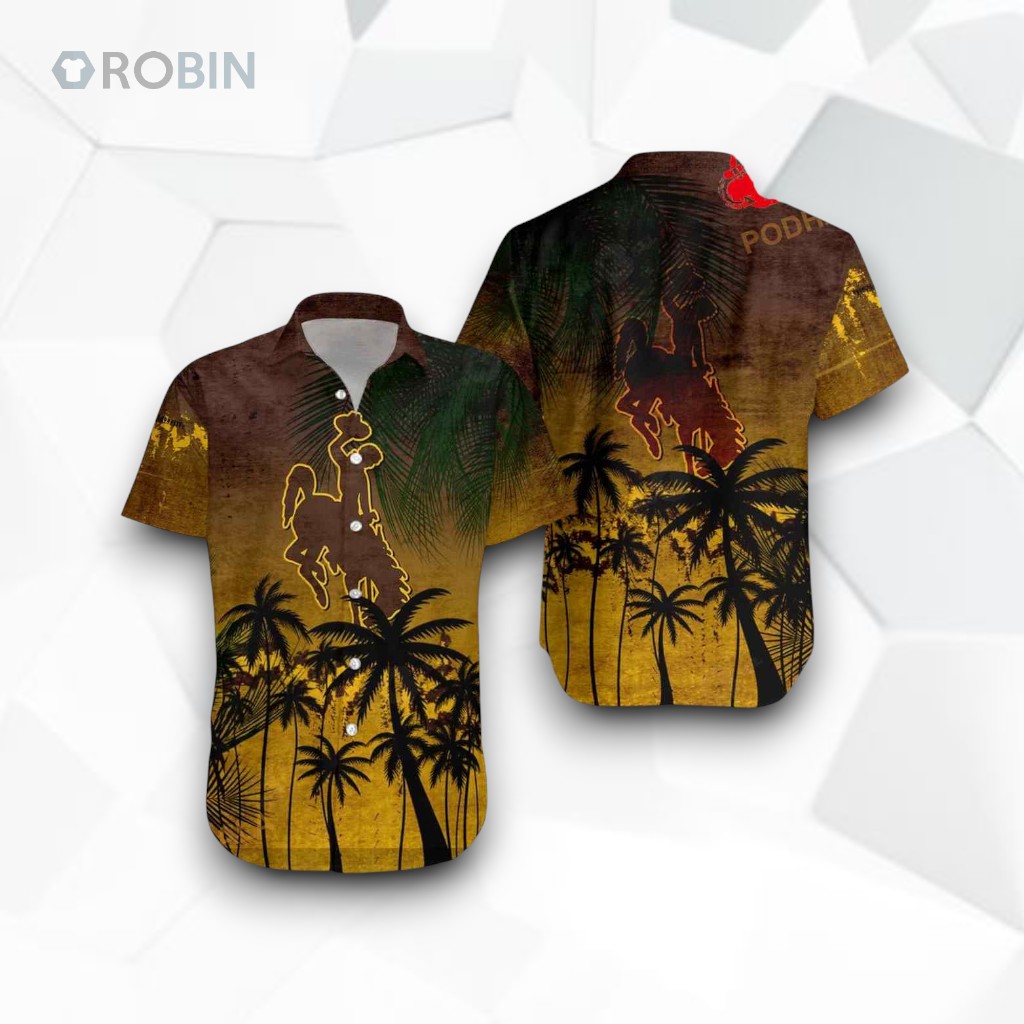 Wyoming Cowboys NCAA Coconut Tree Tropical Grunge Funny Hawaiian Shirt, Wyoming Cowboys Shirt Wyoming Cowboys NCAA Coconut Tree Tropical Grunge Funny Hawaiian Shirt, Wyoming Cowboys Shirt