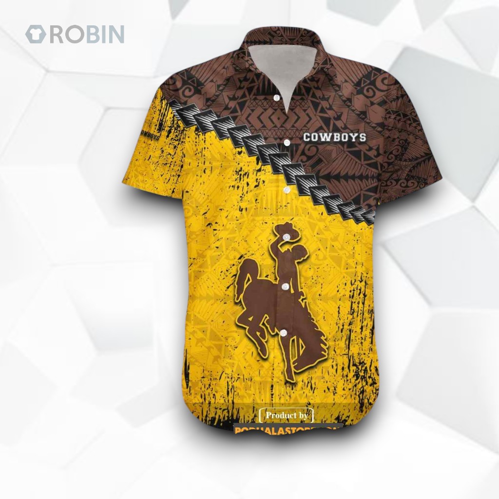 Wyoming Cowboys NCAA Grunge Polynesian Tattoo Funny Hawaiian Shirt, Wyoming Cowboys Shirt Wyoming Cowboys NCAA Grunge Polynesian Tattoo Funny Hawaiian Shirt, Wyoming Cowboys Shirt
