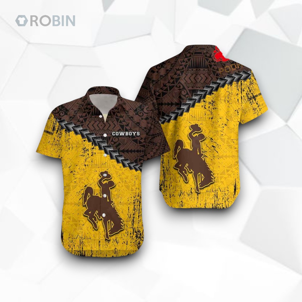 Wyoming Cowboys NCAA Grunge Polynesian Tattoo Funny Hawaiian Shirt, Wyoming Cowboys Shirt Wyoming Cowboys NCAA Grunge Polynesian Tattoo Funny Hawaiian Shirt, Wyoming Cowboys Shirt