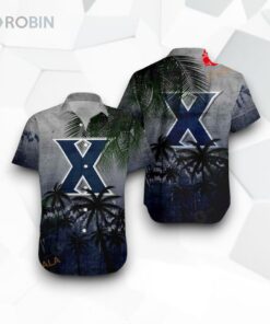 Xavier Musketeers NCAA Coconut Tree Tropical Grunge Funny Hawaiian Shirt