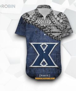 Xavier Musketeers NCAA Grunge Polynesian Tattoo Funny Hawaiian Shirt