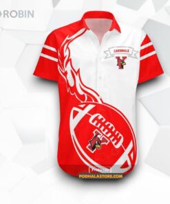 Yorkton Cardinals NCAA Flame Ball Funny Hawaiian Shirt