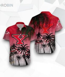 Youngstown State Penguins NCAA Coconut Tree Tropical Grunge Funny Hawaiian Shirt