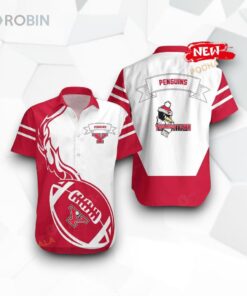 Youngstown State Penguins NCAA Flame Ball Funny Hawaiian Shirt
