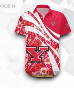 Youngstown State Penguins NCAA Hibiscus Sport Style Funny Hawaiian Shirt