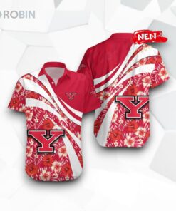 Youngstown State Penguins NCAA Hibiscus Sport Style Funny Hawaiian Shirt