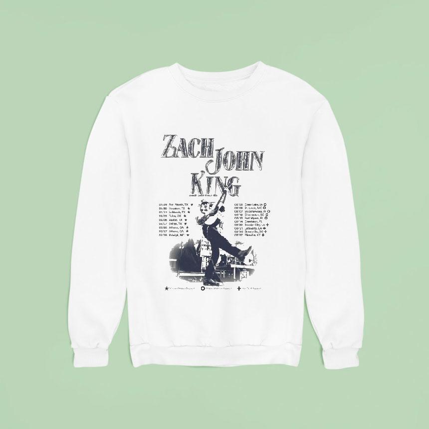 Zach John King Spring Shows North American 2026 Tour Dates Shirt Zach John King Spring Shows North American 2026 Tour Dates Shirt