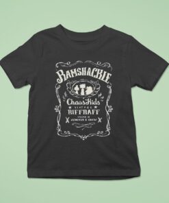 Zeddyzi Ramshackle Chaos Kids Riffraff Whiskey Logo Shirt