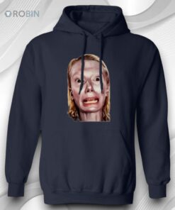 Alex Consani Face Fashion Week Affect Shirt