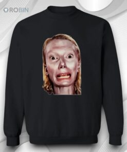 Alex Consani Face Fashion Week Affect Shirt
