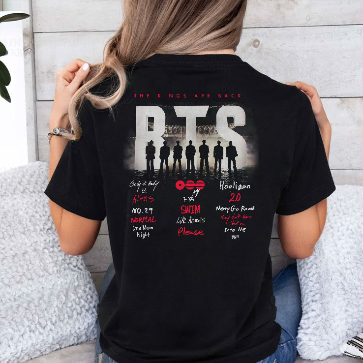 BTS Arirang Tracklist The Kings Are Back Shirt BTS Arirang Tracklist The Kings Are Back Shirt