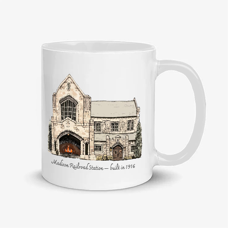 Madison Railroad Station Mug Madison Railroad Station Mug