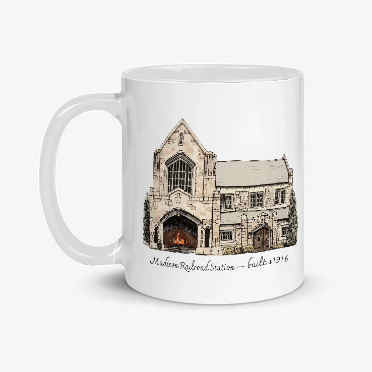 Madison Railroad Station Mug Madison Railroad Station Mug