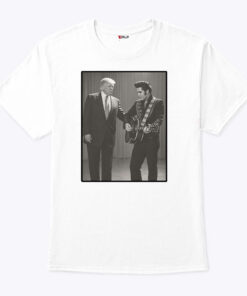 The King With The King Trump And Elvis Unisex Shirt