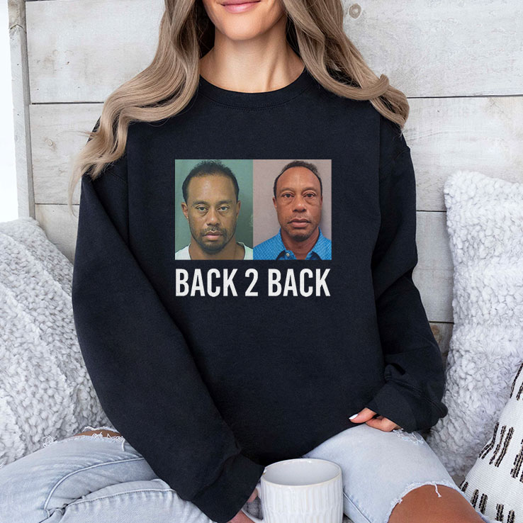Tiger Woods Back 2 Back MugshoUnisex Shirt Tiger Woods Back 2 Back MugshoUnisex Shirt