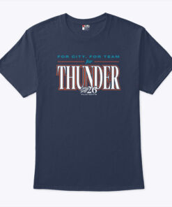 For City For Team For Thunder 2026 Playoffs Shirt