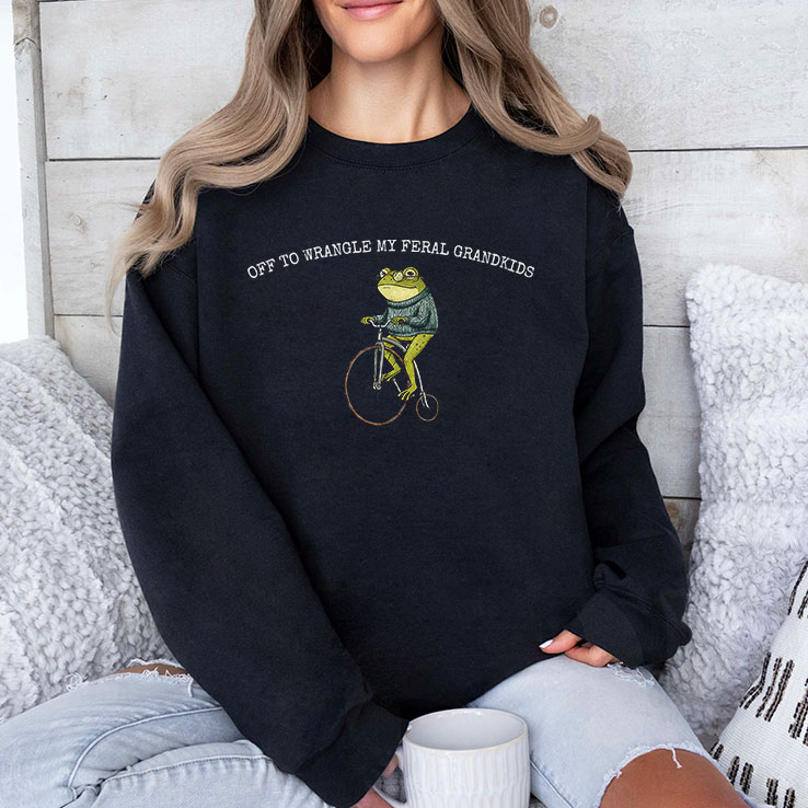 Frog Off To Wrangle My Feral Grandkids Shirt Frog Off To Wrangle My Feral Grandkids Shirt