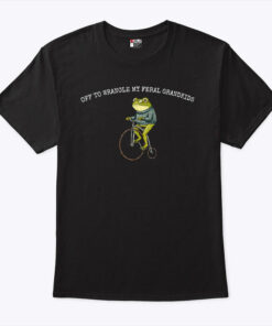 Frog Off To Wrangle My Feral Grandkids Shirt