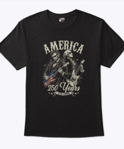 George Washington Lincoln Playing Guitar 250 Years Shirt