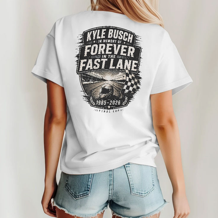 Kyle Busch Final Lap In Memory 1985–2026 Shirt Kyle Busch Final Lap In Memory 1985–2026 Shirt