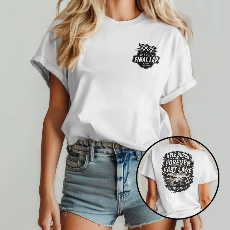 Kyle Busch Final Lap In Memory 1985–2026 Shirt Kyle Busch Final Lap In Memory 1985–2026 Shirt