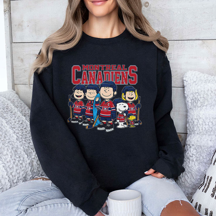 Montreal Canadiens Peanuts Snoopy Hockey Team Shirt Montreal Canadiens Peanuts Snoopy Hockey Team Shirt