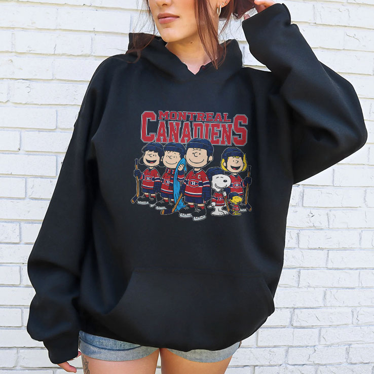 Montreal Canadiens Peanuts Snoopy Hockey Team Shirt Montreal Canadiens Peanuts Snoopy Hockey Team Shirt