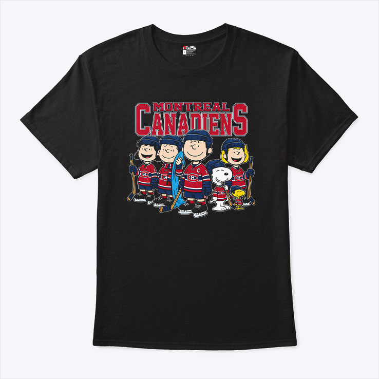 Montreal Canadiens Peanuts Snoopy Hockey Team Shirt Montreal Canadiens Peanuts Snoopy Hockey Team Shirt