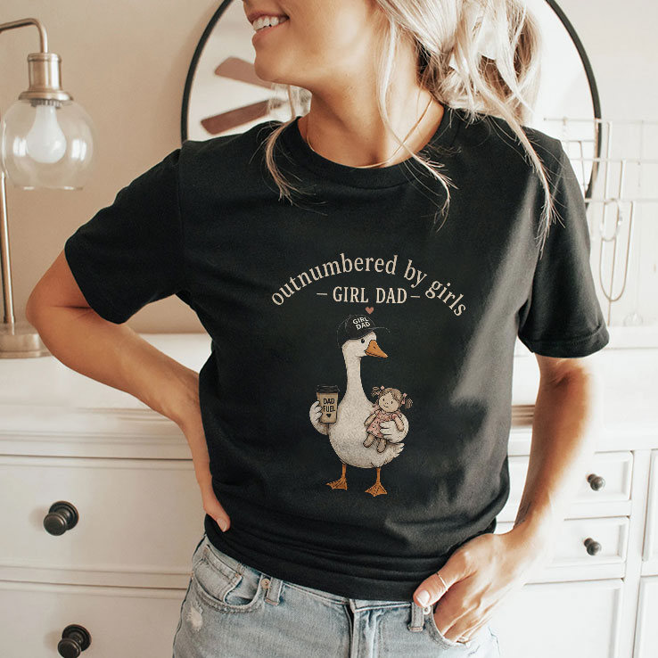 Outnumbered By Girls Funny Girl Dad Shirt Outnumbered By Girls Funny Girl Dad Shirt