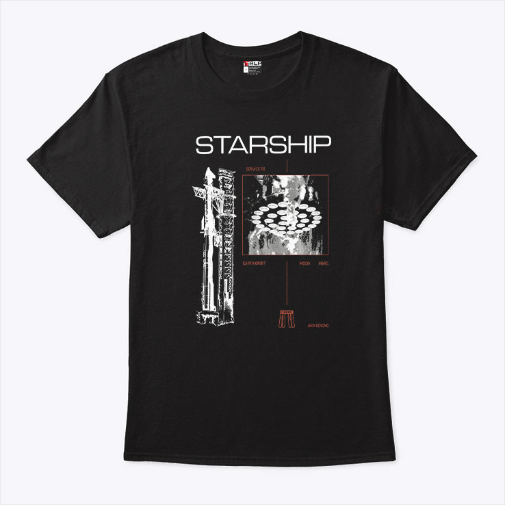 SpaceX Starship Shirt SpaceX Starship Shirt