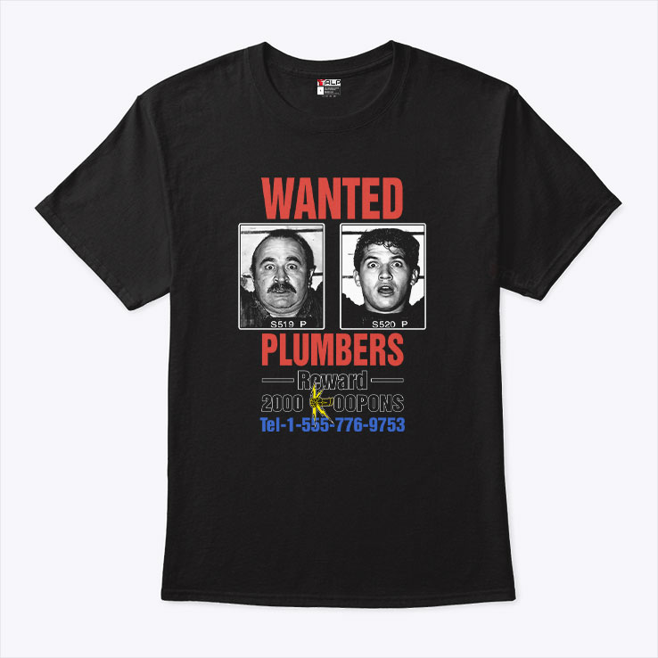 Wanted Plumbers Super Mario Bros 1993 Shirt Wanted Plumbers Super Mario Bros 1993 Shirt