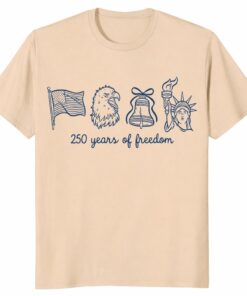 250 Years of Freedom Shirt – American Flag Eagle Liberty Tee