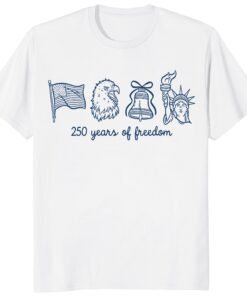 250 Years of Freedom Shirt – American Flag Eagle Liberty Tee