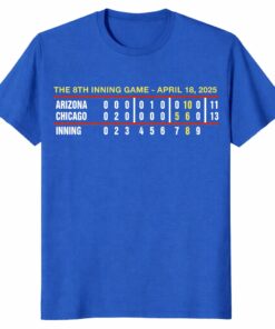 8th Inning Game Shirt – April 18 2025 Arizona Chicago