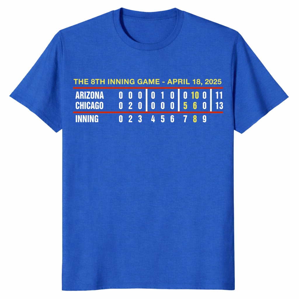 8th Inning Game Shirt – April 18 2025 Arizona Chicago 8th Inning Game Shirt – April 18 2025 Arizona Chicago