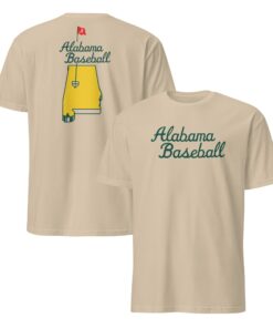 Alabama Baseball Unisex Shirt – Retro Script Game Day Fan Tee