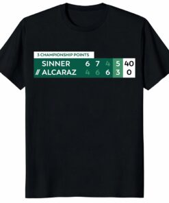 Alcaraz Vs Sinner Championship Points Tennis Shirt