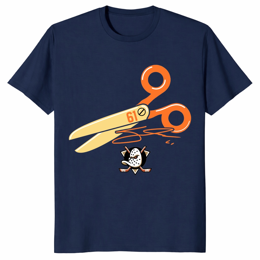 Anaheim Ducks Cutter Gauthier Scissors Shirt _ Hockey Fan Tee Anaheim Ducks Cutter Gauthier Scissors Shirt _ Hockey Fan Tee